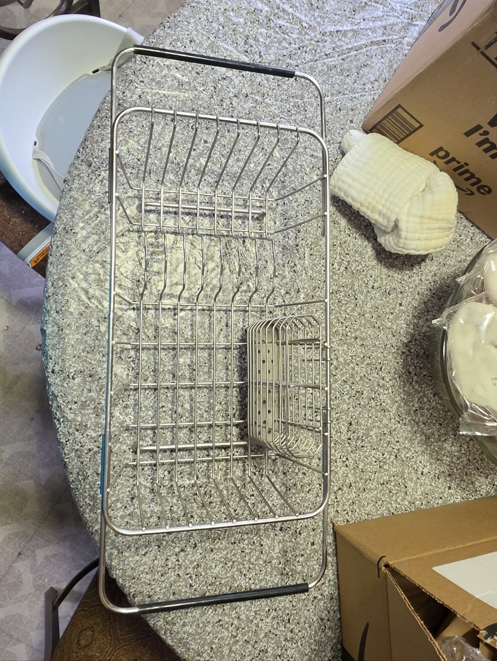 Stainless Steel Expandable Sink Dish Drying Rack - Picture 6 of 7